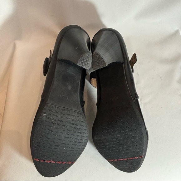 MIZ MOOZ Sz 10 Carissa Mary Jane Heel High Back Pin Up Leather Almond Toe Shoes - Picture 9 of 12